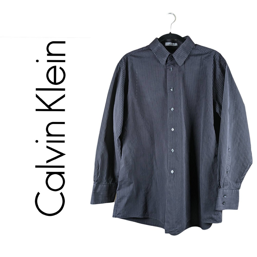 Calvin Klein Slim Fit Cotton Long Sleeve, Size 17